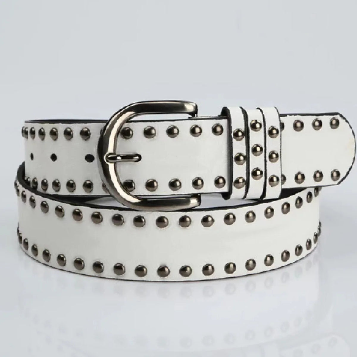 Women's Belt, Fashionable Streetwear Belt with Rivet Design, Perfect for Daily Outings and Shopping