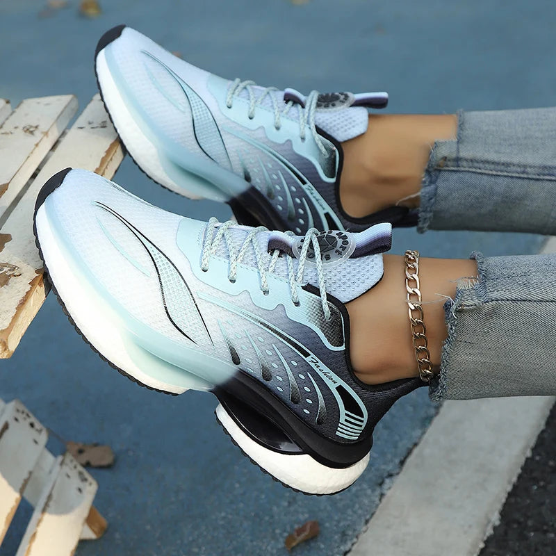 Men Women Running Shoe Autumn Winter Size 36‑45 Breathable Mesh Sneakers Shock‑Absorbing Casual Sports Shoes for Walking Jogging