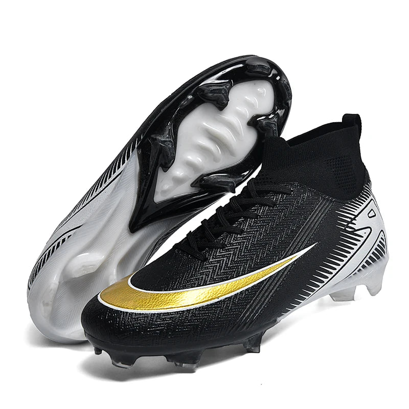 New Men Football Boots Kids Cleats Grass Soccer Shoes Futsal Indoor Ankle Match Training TF/FG Hot-selling Sport High-quality
