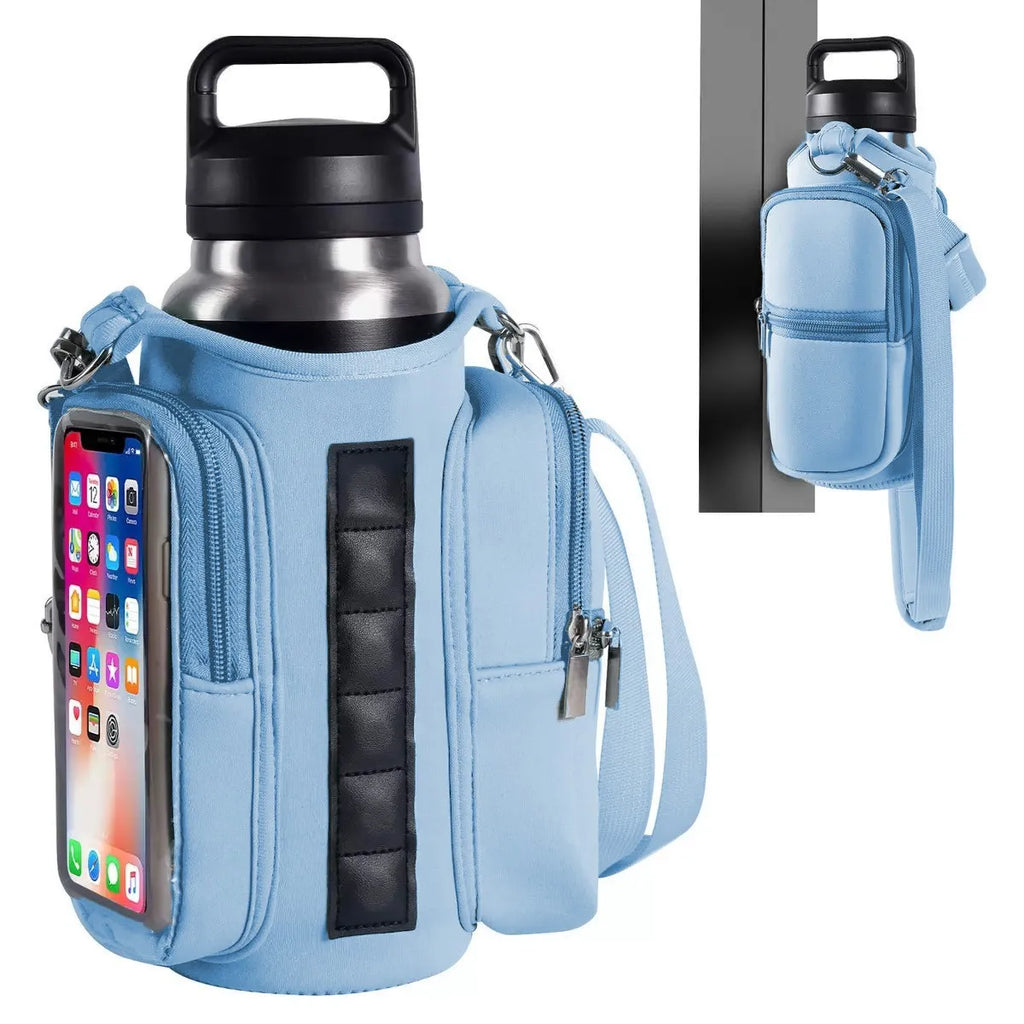 Magnetic Gym Bags for Men Women with Strap,Bag Water Bottle Holder for Travel, Work,Sports,Water Bottle Sling Bag with Pocket