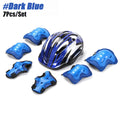Kids Helmet Adjustable with Sports Protective Gear Set Knee Elbow Wrist Pads for Boys Girls Cycling Skating Scooter Helmet