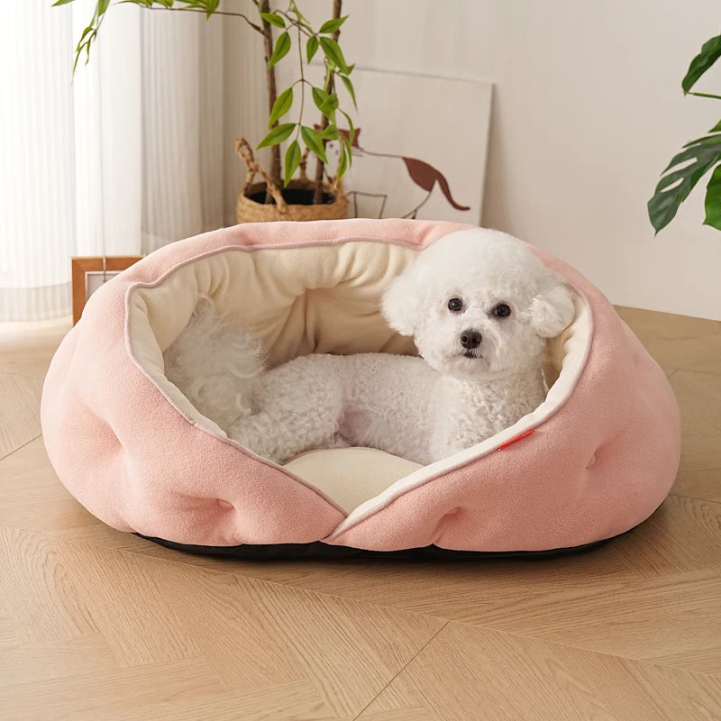 Dog Bed for Large Medium Small Dogs,Washable Sleeping Puppy Bed,Soft Calming Cat Beds for Cats,Pet Sofa Bed,Anti-Slip Bottom