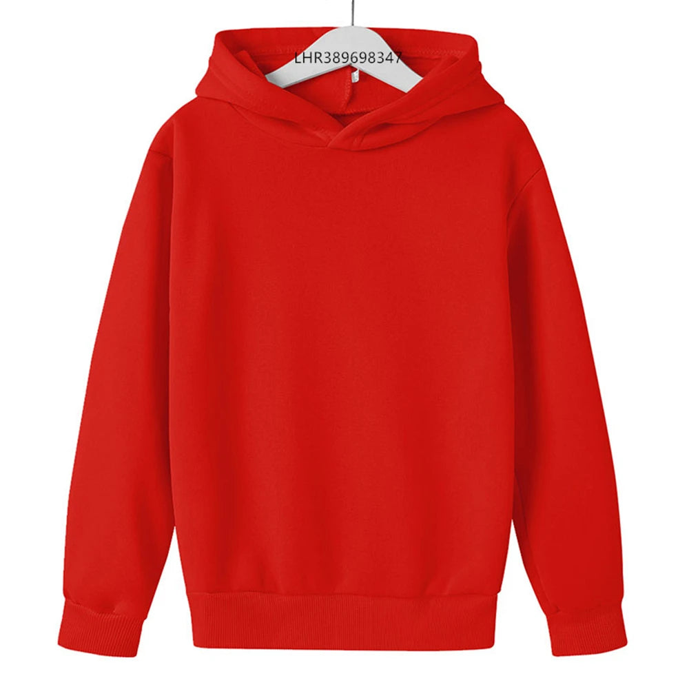 Boy Girls Clothing Hoodie Tops Suitable Age 3-12 Children's Sweatshirt Fashion Pink Black White Red Yellow Spring Autumn Coat