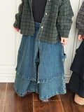 Kids Pants Children Clothing Solid Color Jeans Versatile Childrens Baby Easy Irregular Fashion 2024 Loose Causal