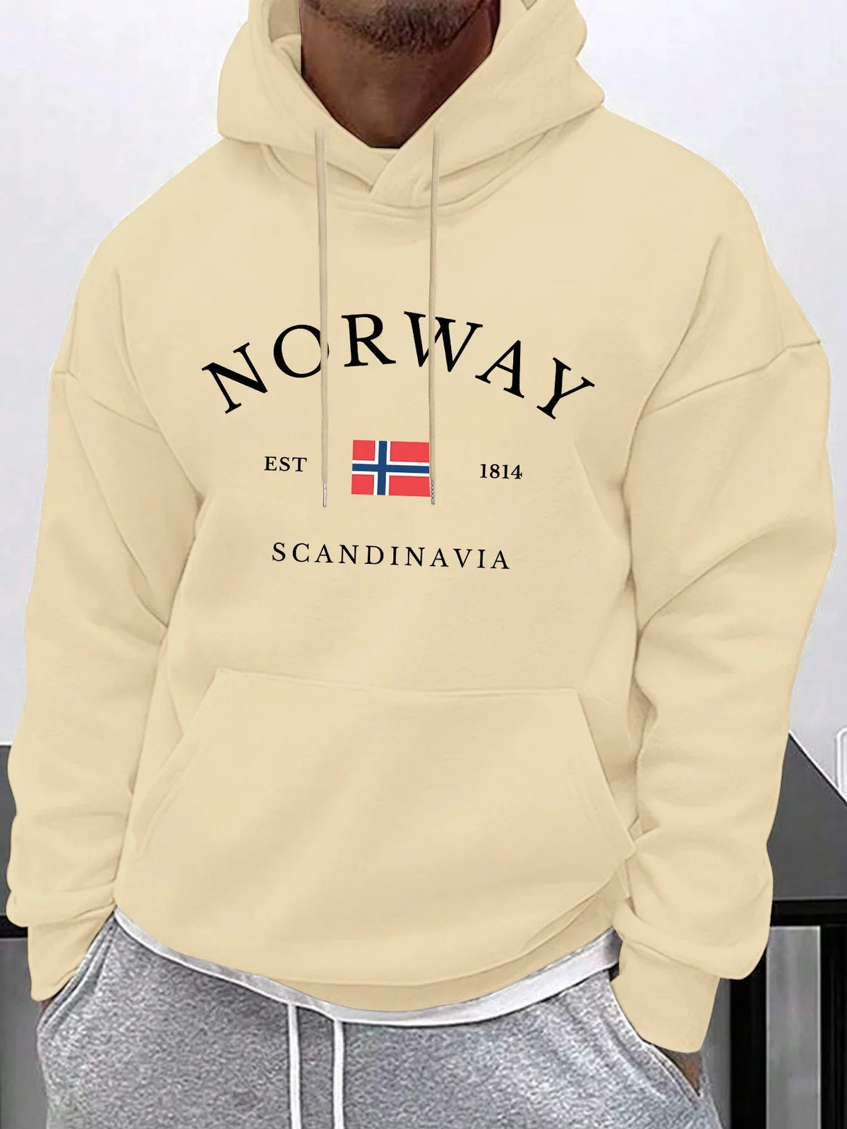 New NORWAY Print Men Winter Hoodie Woman Fashion Fleece Sweatshirt Casual Fall Clothes Y2k Oversized Hoodie Coat