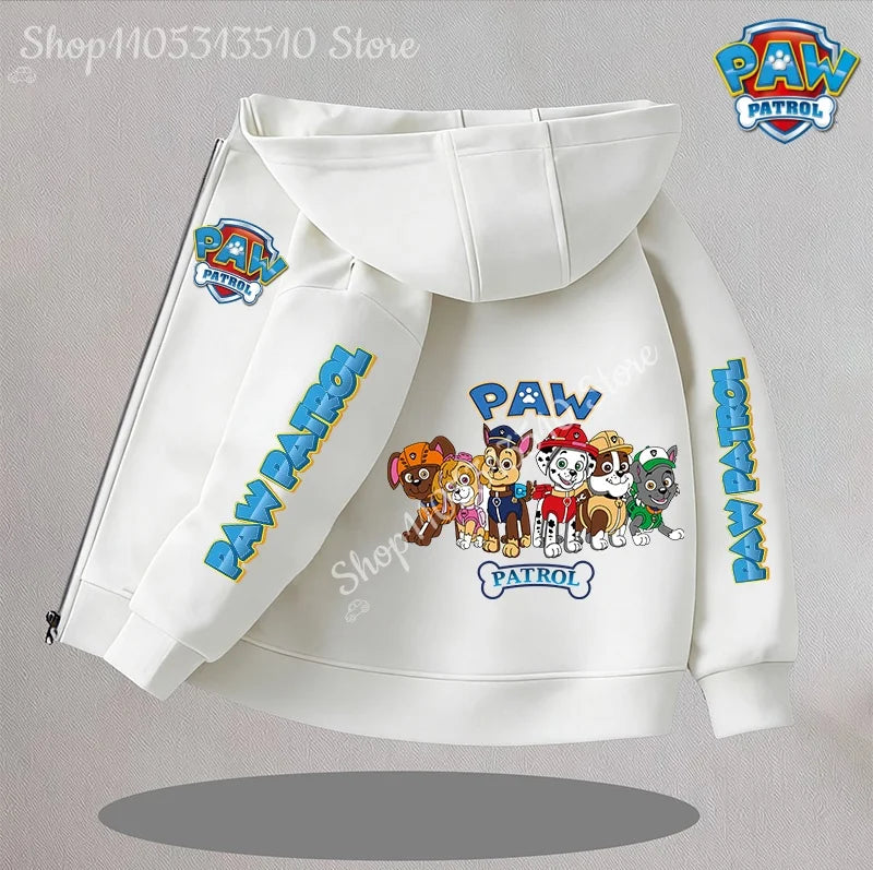 Cartoon Paw Patrol Kids Coats New Children Outerwear Warm Fleece Jacket Boys Girls Jackets for Autumn Spring Children Clothing