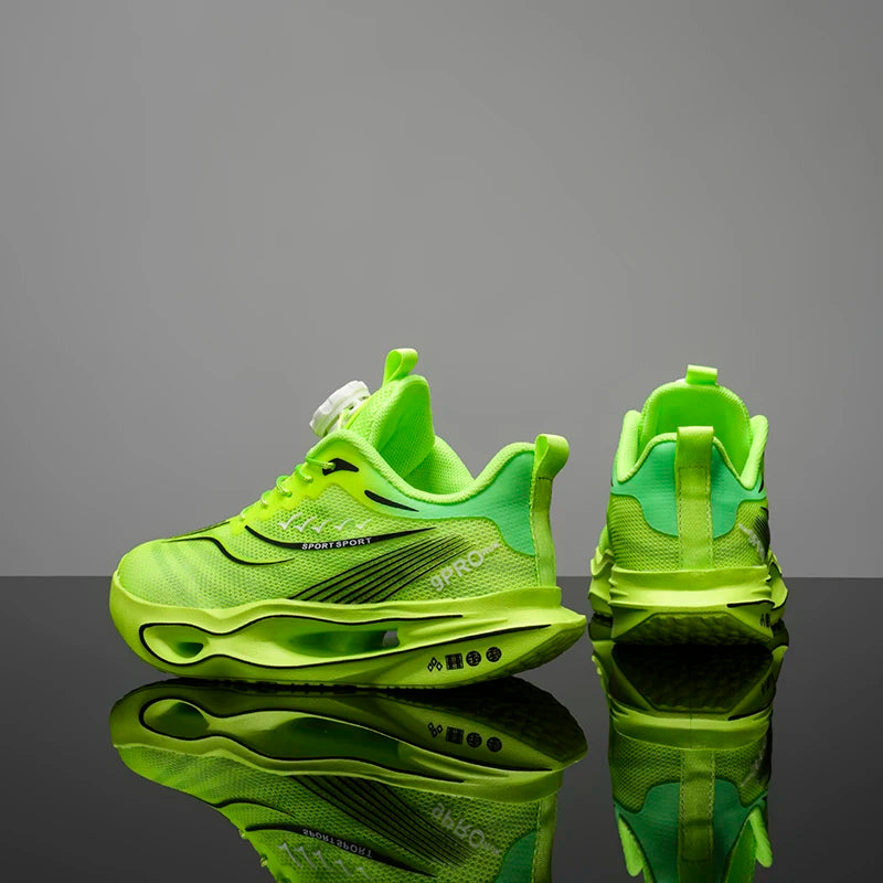 Kids Sports Shoes Carbon Plate Running Shoes Marathon Sneakers Racing Shock-absorbing Athletics Training Shoes for Boys Girls