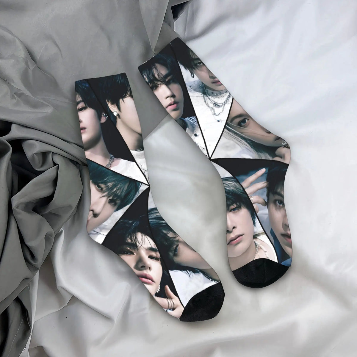 Stockings for Kids  Design Gothic Socks Autumn Socks KPOP S-Strays Band Hyunjin  Felix Bang Chan Men Outdoor Quality Socks