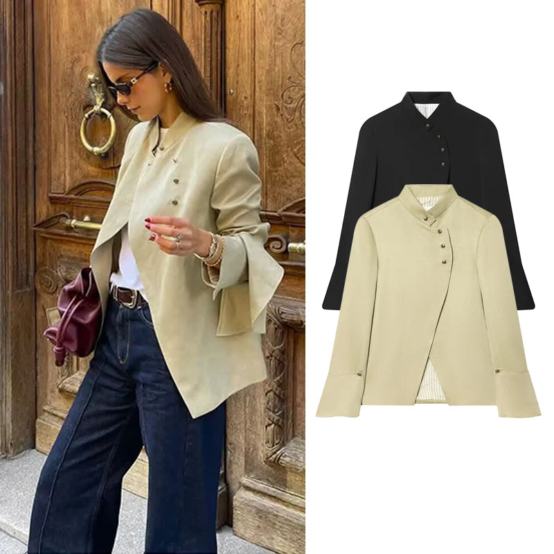 Spring 2026 New Women's Blazers Fashion Elegant Office Women's Jackets Chic Youth Holiday Party Suit Jackets Street Spring Coats