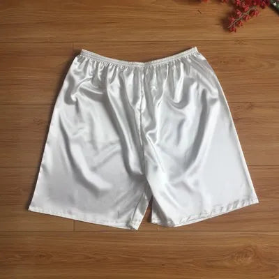 Men's Pajamas Pant Silk Short Summer Household Pants Can Wear Outside Comfort Beach Sleeping Bottom Clothing Underwear