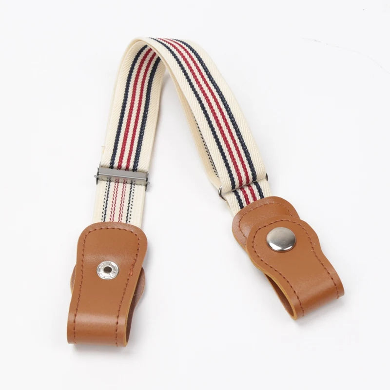 New Child Kids Buckle-Free Elastic Belt No Buckle Stretch Belt for Boys Girls Adjustable Children for Jeans Pants Lazy Belts