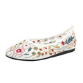 2025 Embroidery Flower Design Loafers Women Fashion Light Breathable Mesh Mules Flat Shoes Shallow Mouth Non Slip Ballet Shoes