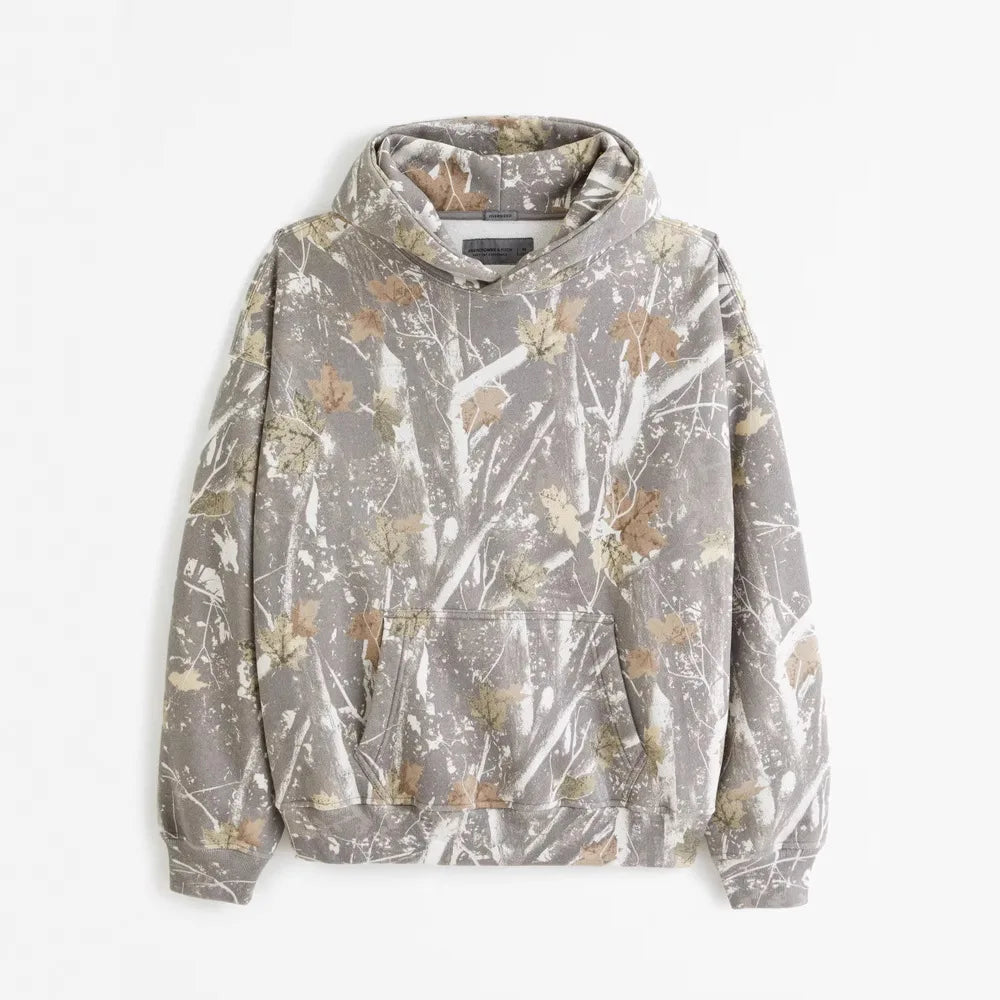 2024 Cross-Border 3D Digital Printing Hoodie Unisex Abstract American Pattern Casual Loose Fit Long Sleeve Polyester Sweatshirt