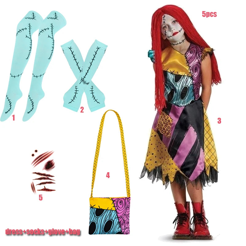 Kids Girls Tutu Dresss Halloween Cosplay Costume Carnival Party Boy Costume Witch Fancy Clothes Halloween Gifts for Children