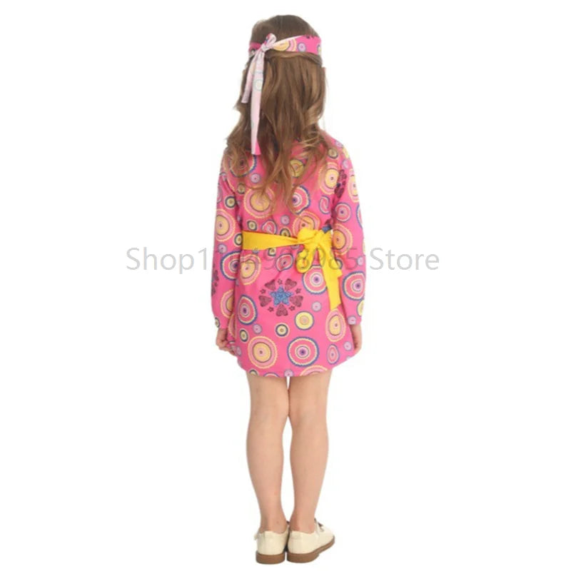 Children's Party Dress 80s Style Christmas Costume Girls' Outfit for Toddler Girls Dance Masquerade Set Economic