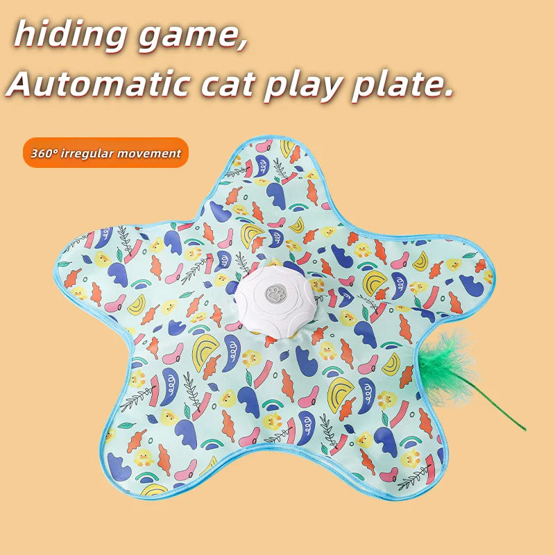 Electric Cat Turntable Pet Toy Self-Stimulating and Relieving Boredom Automatic Intelligent Cat Funny Stick Sports Consumption