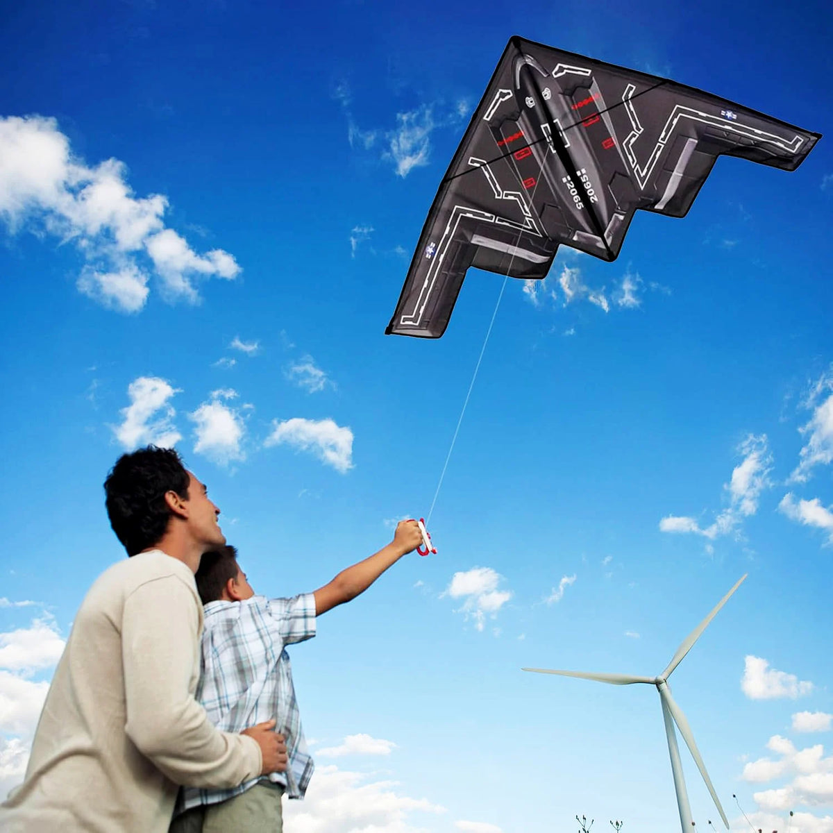 New Outdoor Fun Sports  Plane Kite With Handle And Line Good  Flying Factory Outlet  Adults