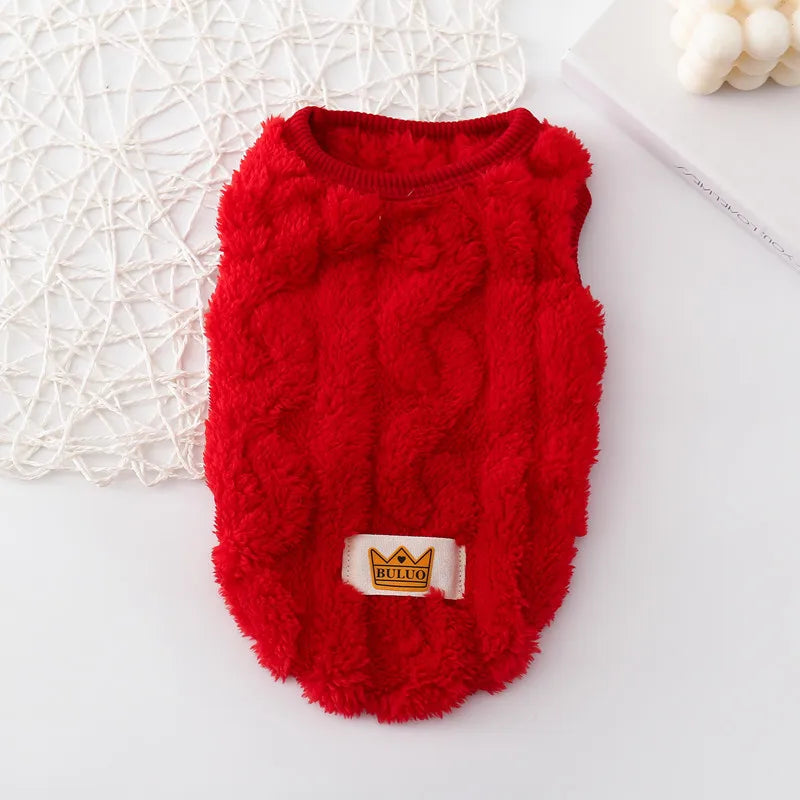 Sweater for Cat Warm Puppy Hoodie Cute Dog Sweaters for Small Dogs Chihuahua Knit Sleeves Puppy Winter Fleece Harness Clothes