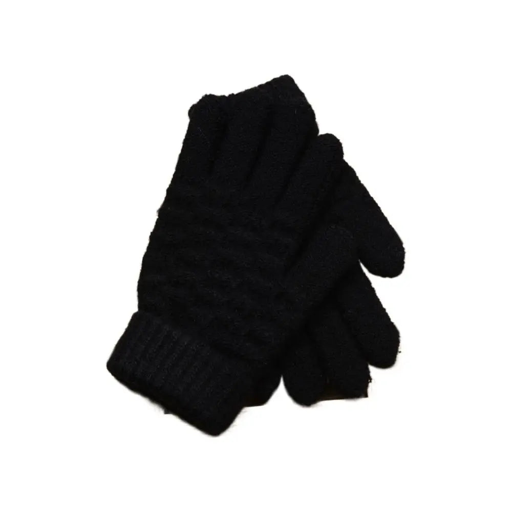 Winter Snow Children Gloves Full Finger Gloves Boys Girls Warm Mittens Thickened Knitted Gloves Hand Warmer