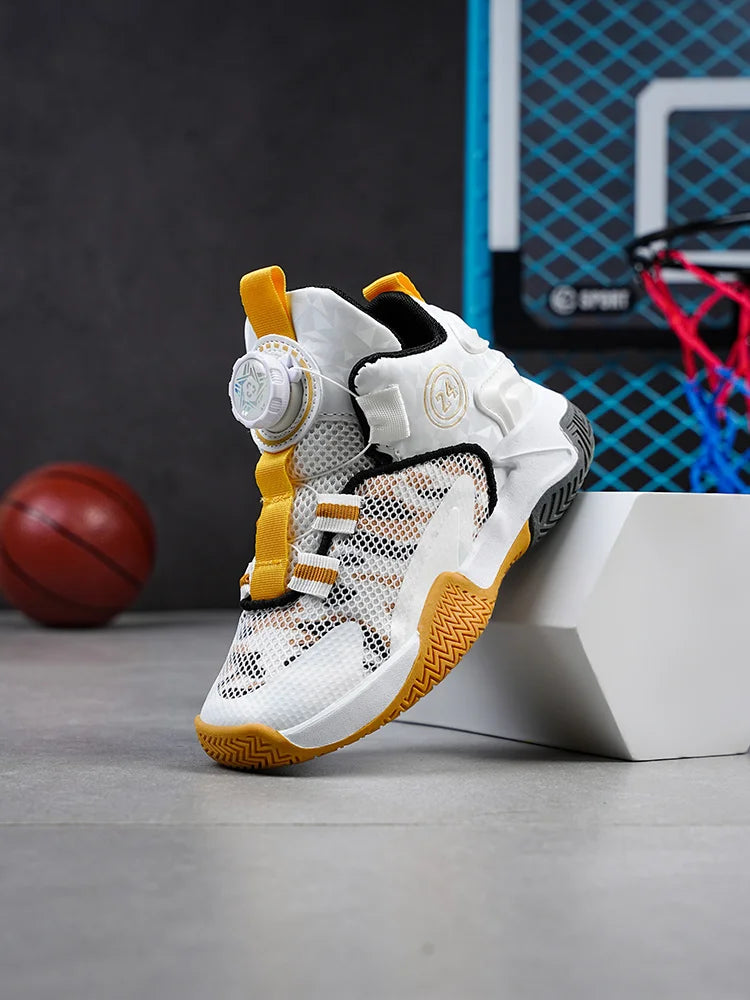 New High-Quality Breathable and Fashionable Casual Basketball Shoes for Children and Boys