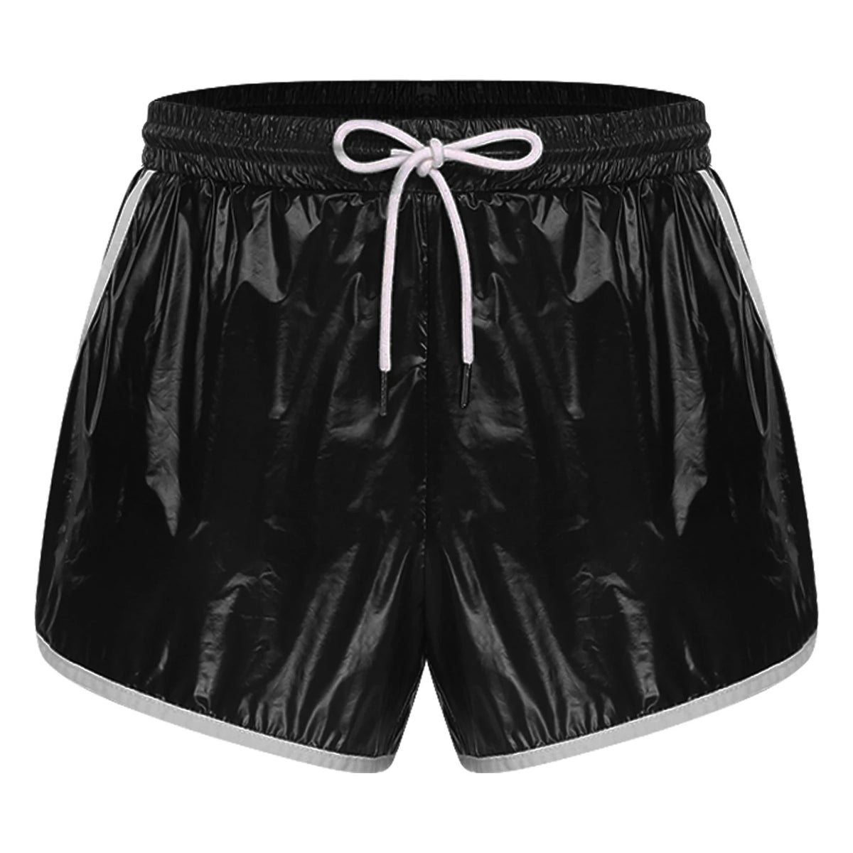Swimwear Mens Waterpoof Shorts Swim Trunks Swimsuit Drawstring Seams Shorts with Pockets Swimming Bathing Suit Beachwear
