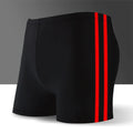 Male Swimwear Men Swimsuit Beachwear Board Briefs Elastic Shorts High Waist Quick Drying Swimming Trunks
