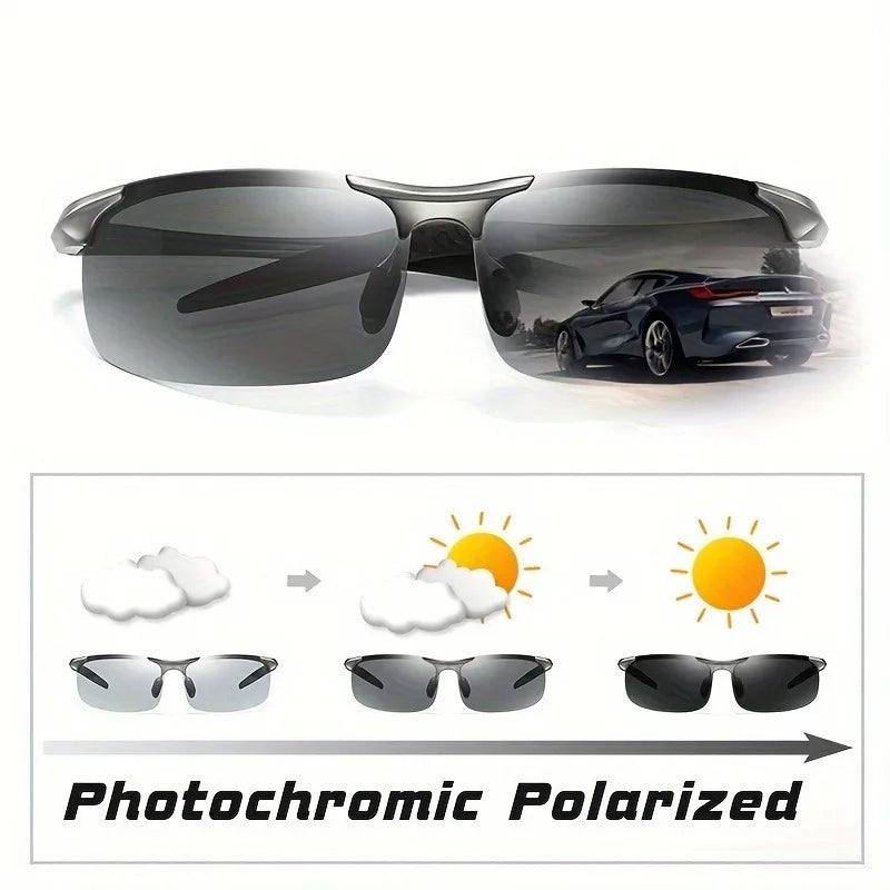 Unglasses Men Women Chameleon Sunglasses Outdoor Spotr Fishing Driving Goggles Anti-Glare Sunglasses