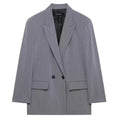 HXAO Women's Blazers Office Wear Long Blazer Spring 2025 Long Sleeve Solid Blazer Women Oversize Jacket High Quality Blazer