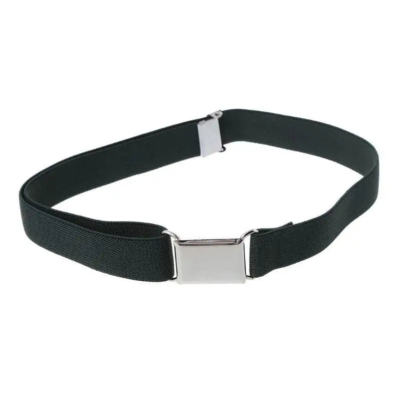 31BB Children Kids Color Unisex Canvas Belts Boys Girls Elastic Belt Adjustable