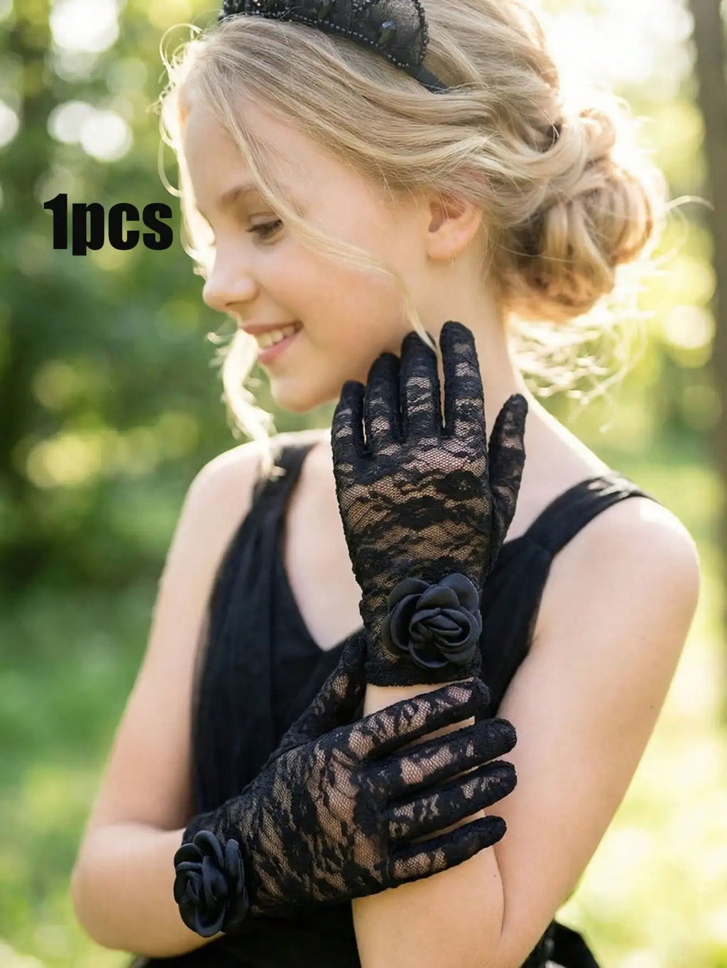 1pair of adult women wedding gloves, party bridal gloves