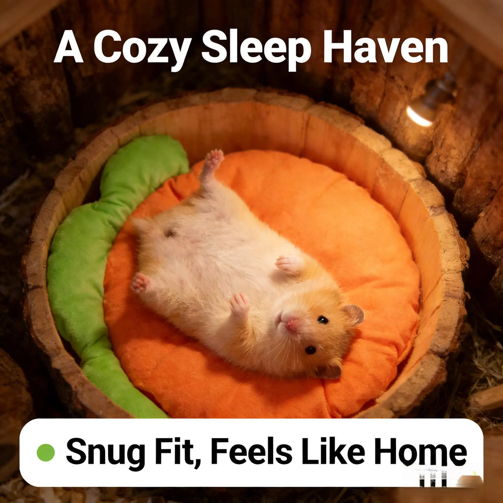 Carrot-shaped Small Bed – Guinea Pig Sofa/Cage Mat, Warm and Comfortable Bedding,Suitable for Rabbits,Guinea Pigs,and Other Pets