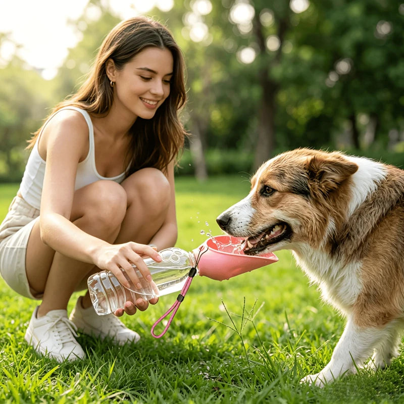 Silicone Pet Water Bottle Portable Dog Outdoor Water Dispenser Travel Drinking Feeder for Dogs Cats Accessories