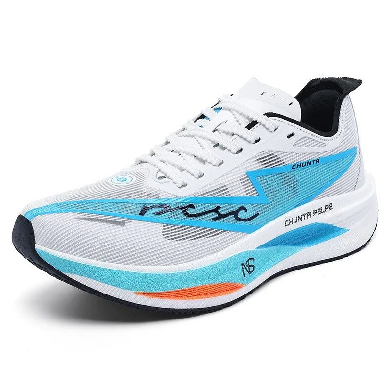 Men's and Women's Running Shoes Anti Slip and Shock-Absorbing Carbon Fiber Board Professional Marathon Chunta Sports Shoes 2026