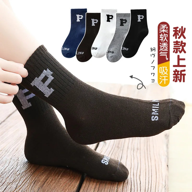 1-12 Years Children's Socks Autumn Casual Socks Boys and Girls Korean Cartoon Autumn Socks Kids Accessories