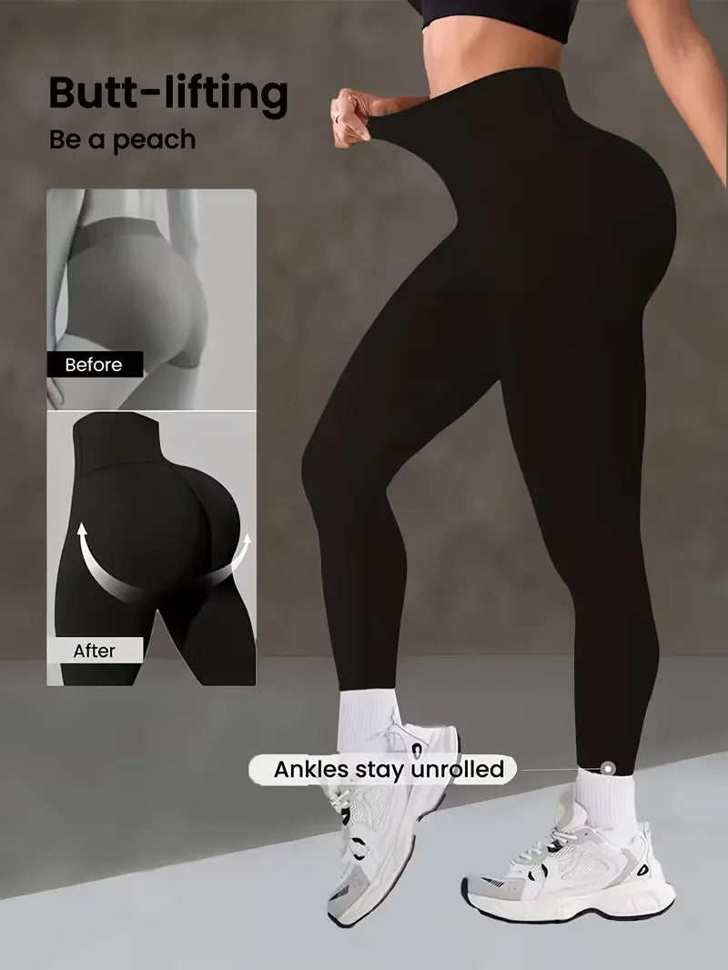 Womens Sports Yoga Leggings High Waisted Butt Lifting Stretchy SweatpanT Ideal for Running Gym Workout Premium Athletic Leggings