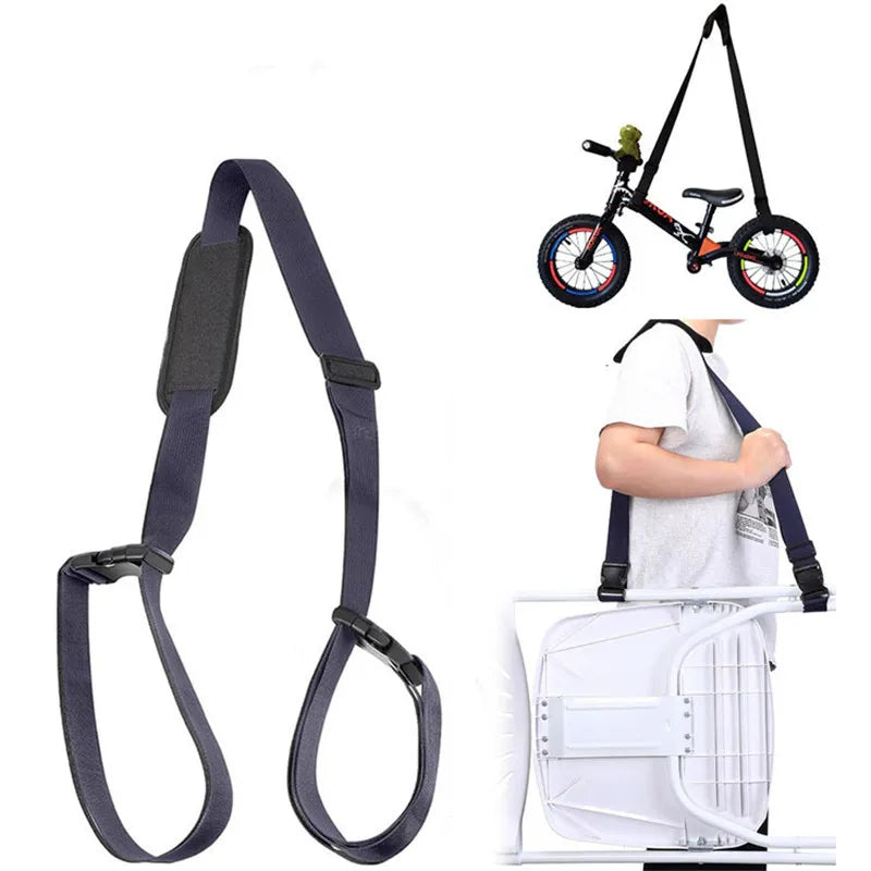 Kids Scooter Shoulder Strap Adjustable Carrying Strap Shoulder Pad Balance Bikes Should Belt Strap Scooter Hand Carrying Straps