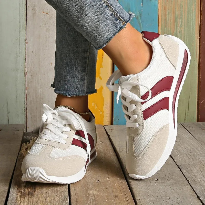 Spring/summer Women Sneakers Casual Platform Female New Striped Casual Running Shoes Comfortable Vulcanized Shoes Designer Shoes