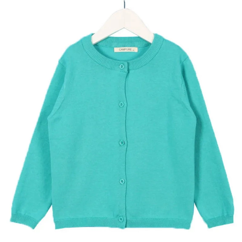 Girls Cardigan Baby Children Knitted Cardigan Sweater Boys Girls Candy Color Clothing Kids Spring Autumn Outer Wear