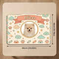 1PC Personalized Cute Cartoon Pet Feeding Mat,Custom Photo & Name,Easy Clean,Pet Feeding Station,Home Decoration,Puppy Gift