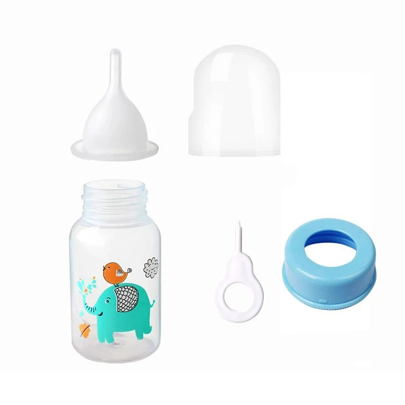 Small Pet Feeding Bottle 60ml/125ml Baby Pet Cat Dog Feeder Bottle PP Cartoon Animals Nursing Bottle for Newborn Kittens Puppies