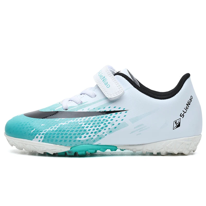 Soccer Turf Shoes Boys Football Boots Fashion Cheap Kids Soccer Cleats Non Slip Indoor Futsal Sneakers Youth Training Chuteira