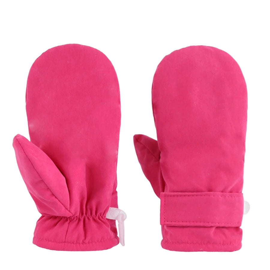 Infant Baby Toddler Kids Winter Mittnes Lined Fleece Warm  Ski Snow Gloves For Boys Girls ﻿