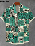 2025 Men's Cat Graphics Shirts Short Sleeved Button Down Lapel Shirt For Summer Funny Tops Vacation Casual Hawaiian Shirts