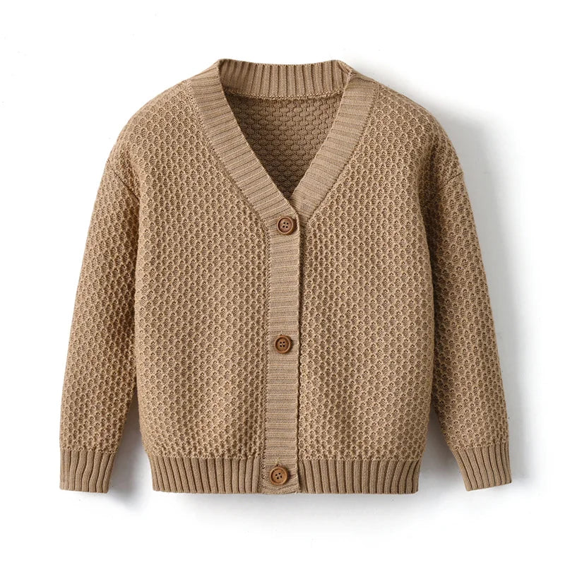 Kids Sweaters Childre Knitted Clothes Boys Girls Wool Knit Under Tops+Cardigan Baby Pants Brother Sister Mathcing Clothes