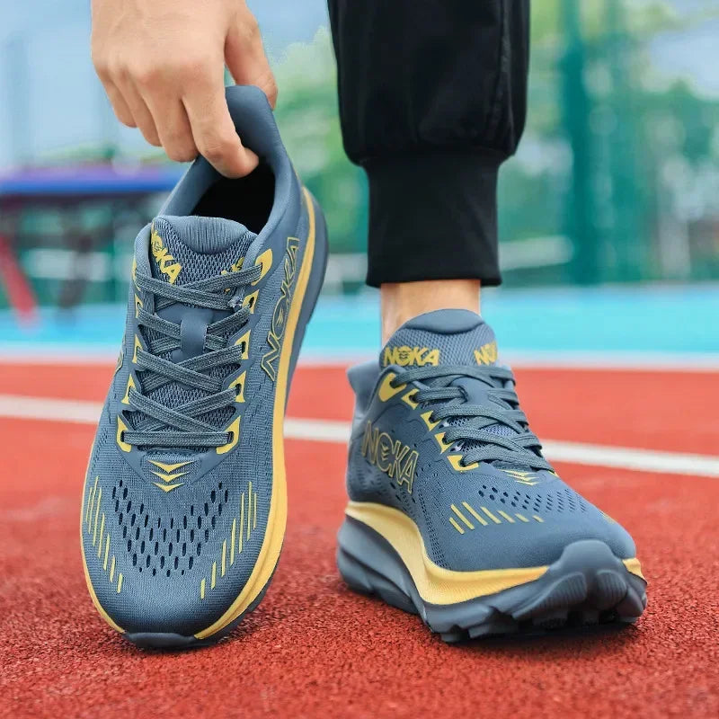 NEW Sports Running Shoes Men Casual Carbon Plate Marathon Breathable Lightweight Women's Comfortable Athletic Nonskid Sneakers