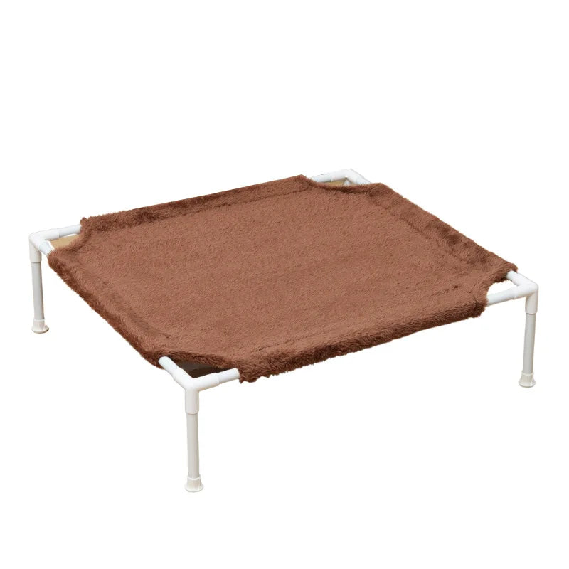 Cat bed dog kennel spring summer autumn winter removable washable plush cloth cover metal cat bed teddy small dog pet bed