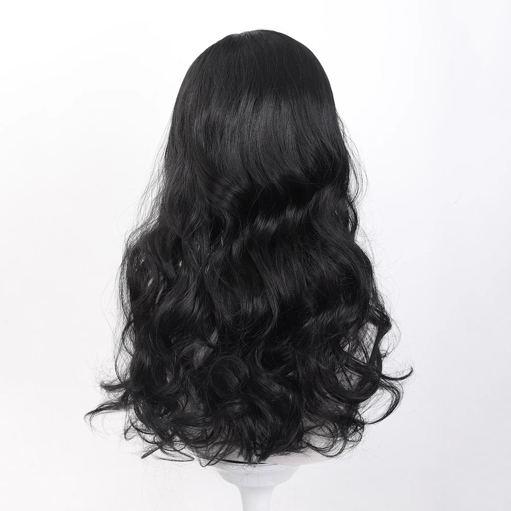Long Synthetic Wavy Headband Wig for Women Black Wigs with Brown Blonde Highlight 100% Denisty Headband Wigs Glueless Wig Daily