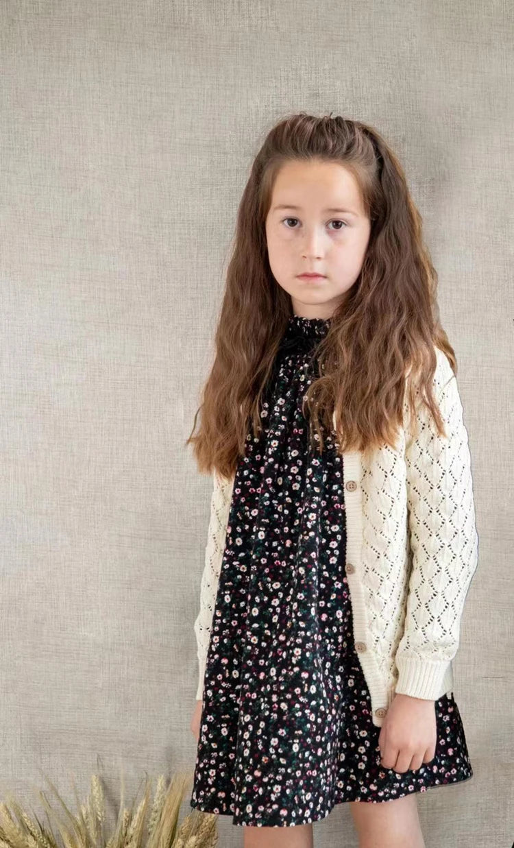 Kids Sweaters Childre Knitted Clothes Boys Girls Wool Knit Under Tops+Cardigan Baby Pants Brother Sister Mathcing Clothes