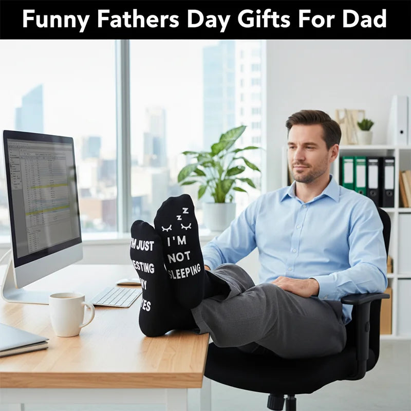 Mens Funny Socks Birthday Gifts for Men Stocking Stuffers Christmas Gifts for Men-Him Dad HusbandGrandpa