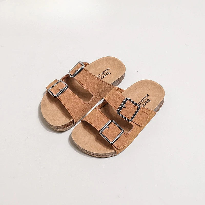 Children Sandals 2026 Girls Boys Summer New Fashion Korean Soft Sole Anti-slippery Versatile Kids Slippers Open-toe Beach Shoes